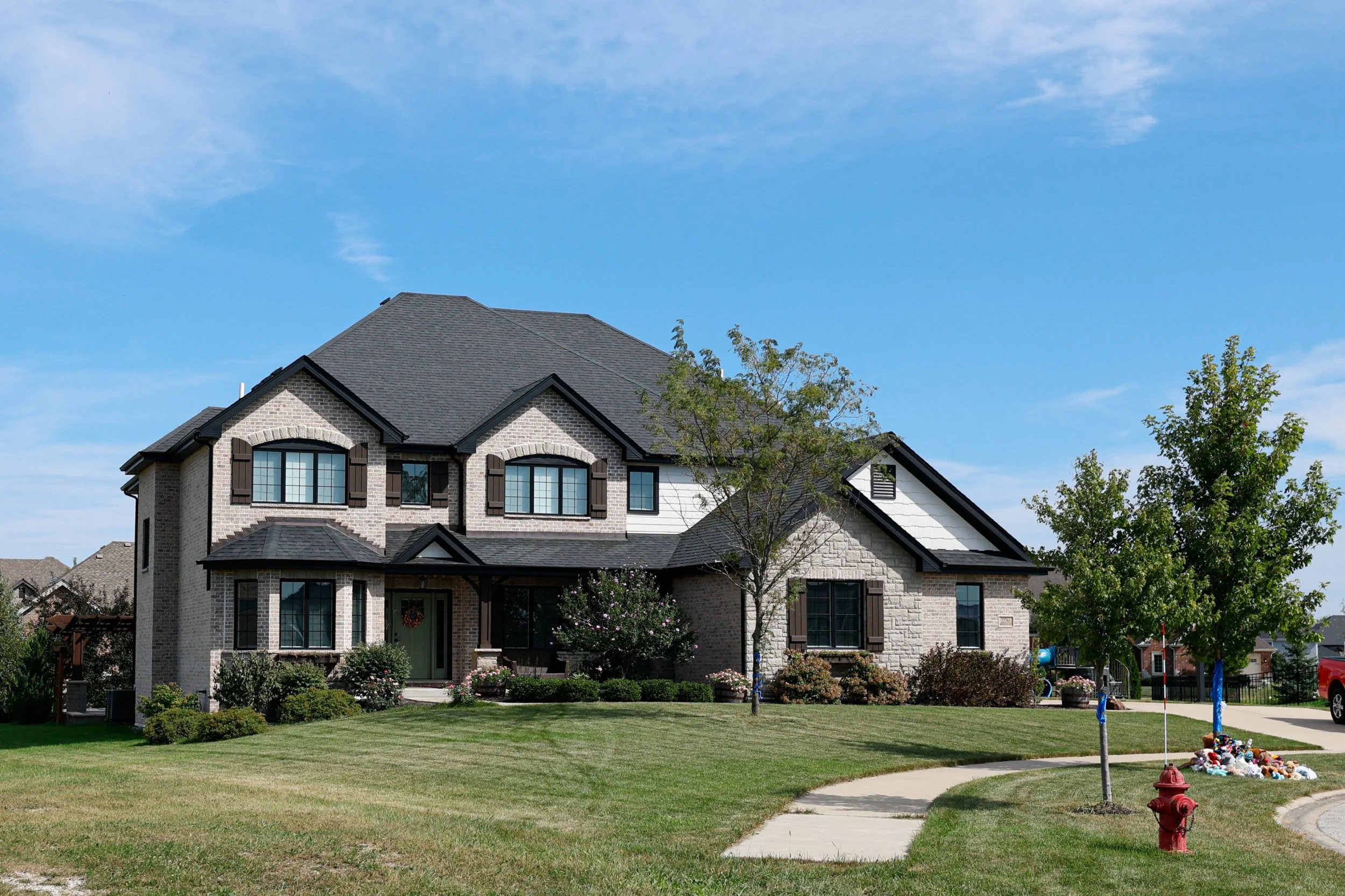 The family home of Corie Walsh, where Barrett was found