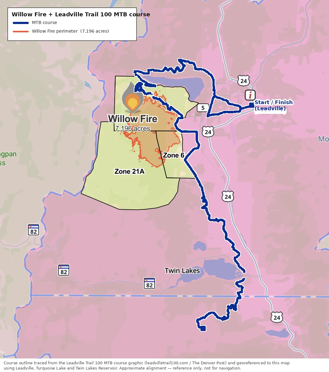 Wildfire damage forces Leadville 100 to change course