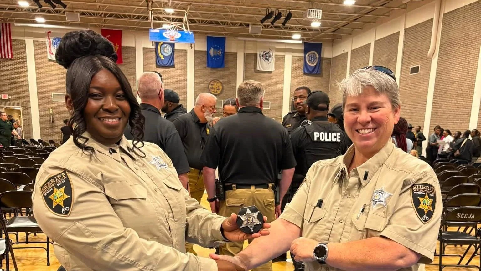 Female corrections officer fired and arrested over claims she sneaked her home cooked meals into jail to give to inmates A Darlington County corrections officer accused of bringing prohibited items to inmates has been terminated. Sgt. Shift Supervisor Matrese Grant was fired on Thursday and taken into custody, according to Darlington County Sheriff Michael August.